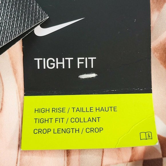 Nike Dry Leggings Women's Tight Crop Length Running Training Sport DD2291-133 - Picture 9 of 12